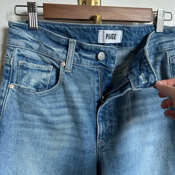 PAIGE Sasha Blue Denim Jeans - Picture 2 of 7